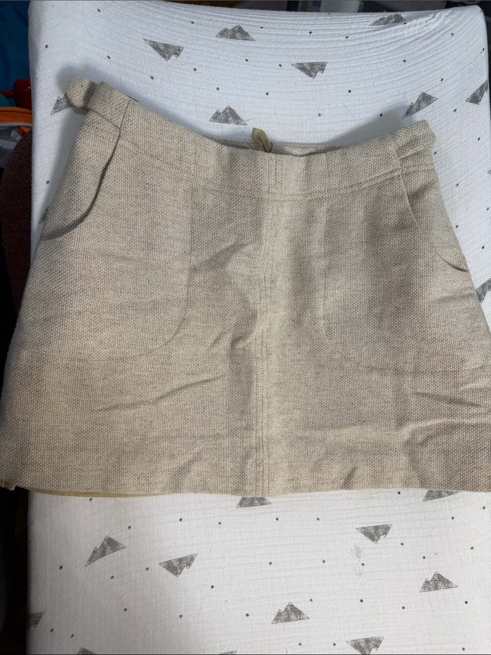 Beige Women's Mini Skirt - Brand Unspecified